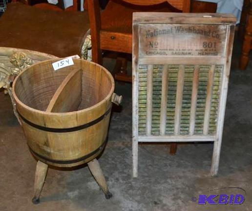 lot 154 image: Antique National Washboard Co. No. ...