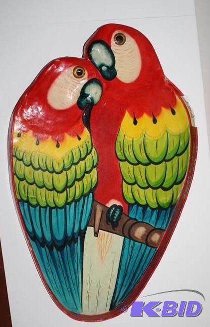 lot 172 image: Decorative Parrot serving tray 23x1...