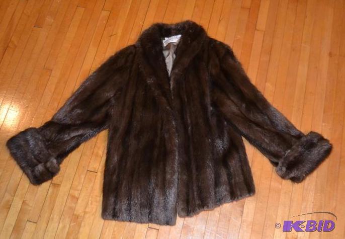lot 174 image: Brown Womens fur coat from Adam Me...