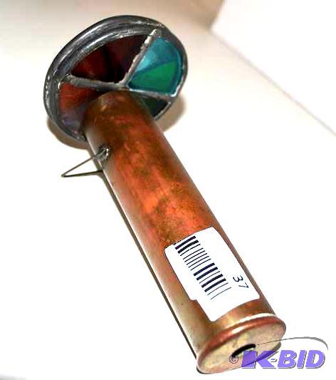 lot 37 image: Antique Brass kaleidoscope with sta...
