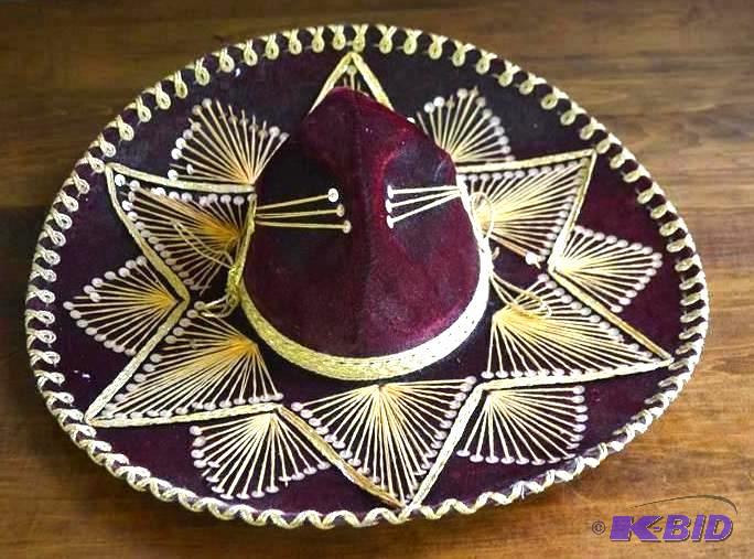 lot 70 image: Authentic Mexican sombrero Pigalle ...