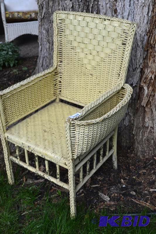 lot THESE image: Vintage Heywood Wakefield Wing back...