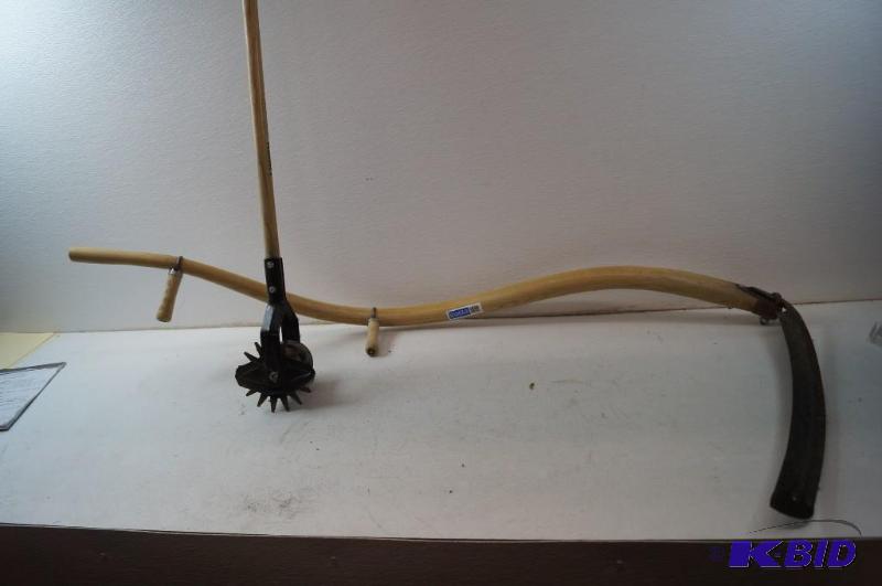 scythe and lawn edger