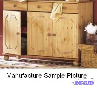 lot 1 image: Natural Finish Sideboard - 46.25&qu...