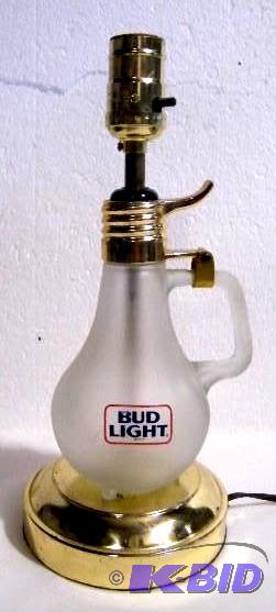 lot 133 image: Bud Light Lightbulb Lamp - Official...