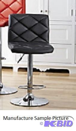 lot 162 image: Two Black Like Leather Swivel Bar S...
