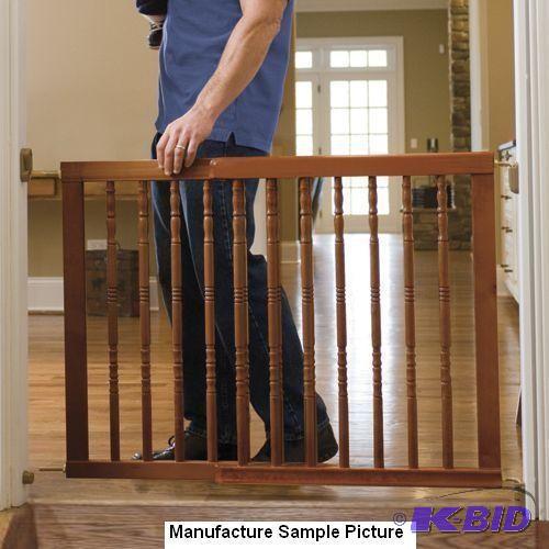 lot 171 image: Child Gate - Two Piece - Solid Wood...