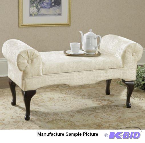lot 178 image: Bed Storage Bench -&nbspJacquard r...