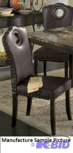 lot 184 image: Nailhead&nbspSide Chair - Brown Li...