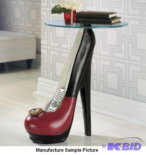 lot 27 image: PattiNikki Shoe Table -&nbspSassy...