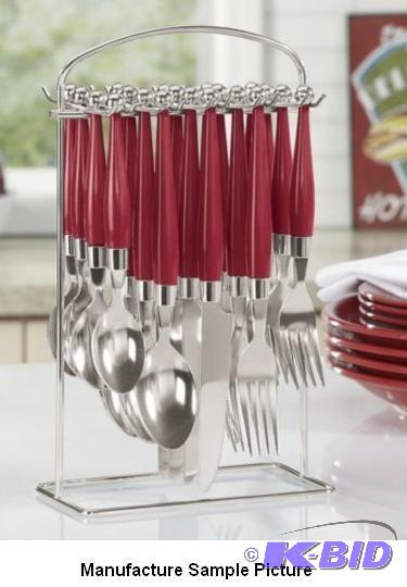 lot 42 image: Cambridge 20 Piece Hanging Flatware...