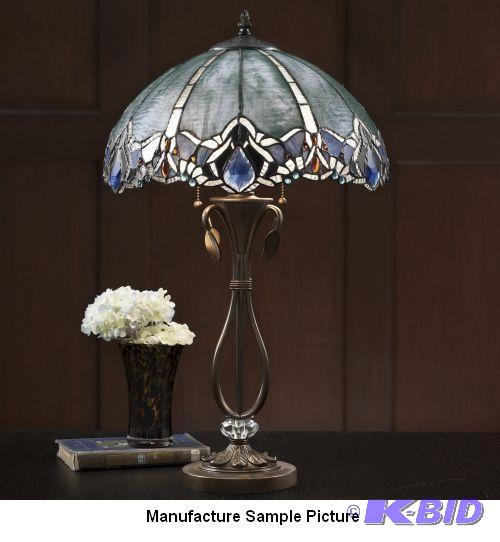 lot 64 image: Stained Glass Tiffany Lamp -&nbspA...