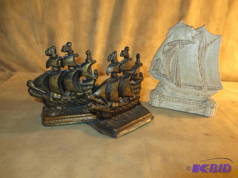 1 Pair of Vintage Book Ends, and another