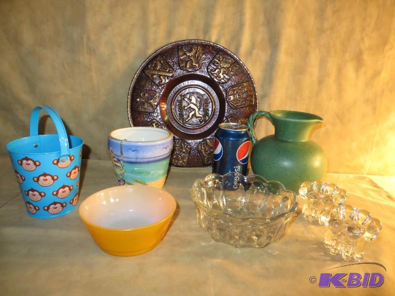 Fire King bowl, Royal Haeger Pitcher and a bunch more