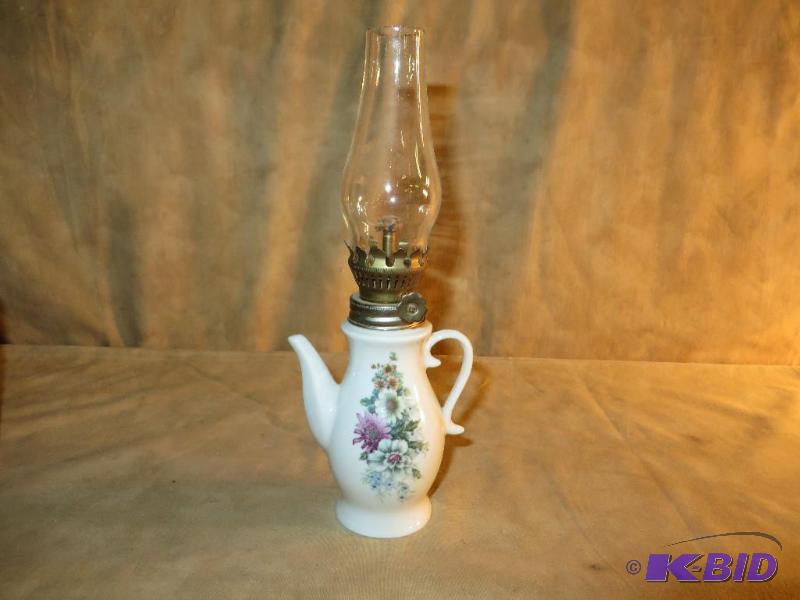 Vintage Porcelain Oil Lamp