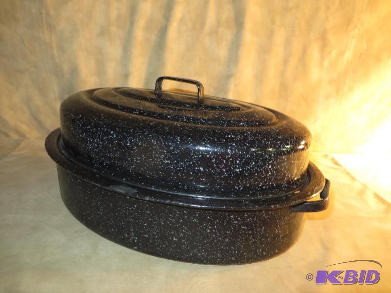 Blue Enamel Roaster