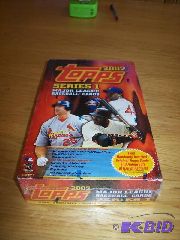 Baseball cards from 2002 -Never ope...
