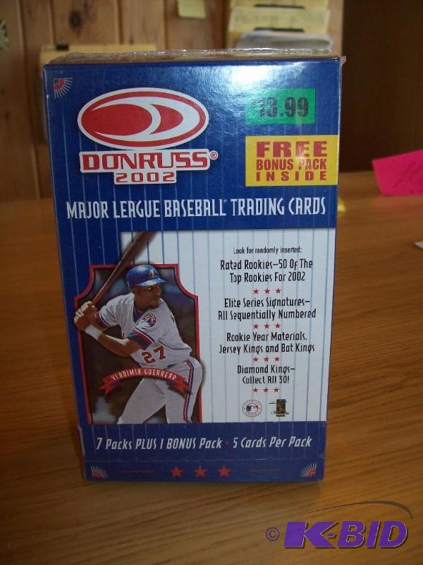 Baseball cards from 2002 -Never ope...