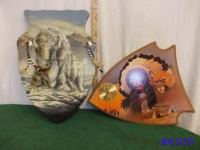 Arrowhead Clock and Buffalo Wall De...