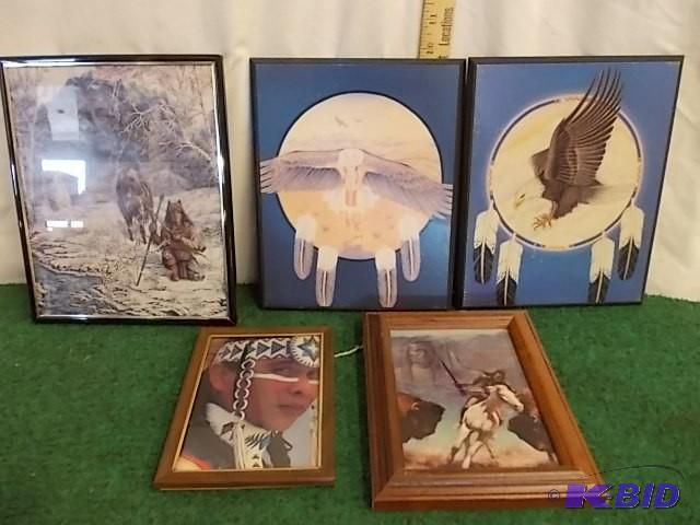 5 Assorted Native American Pictures...