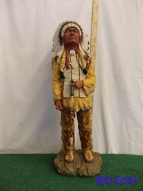 24in Indian Chief with Peace Pipe...