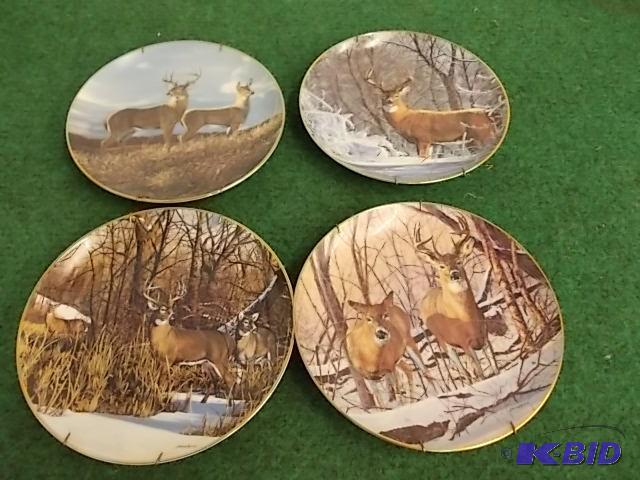 4 Danbury Mint Collector Plates...