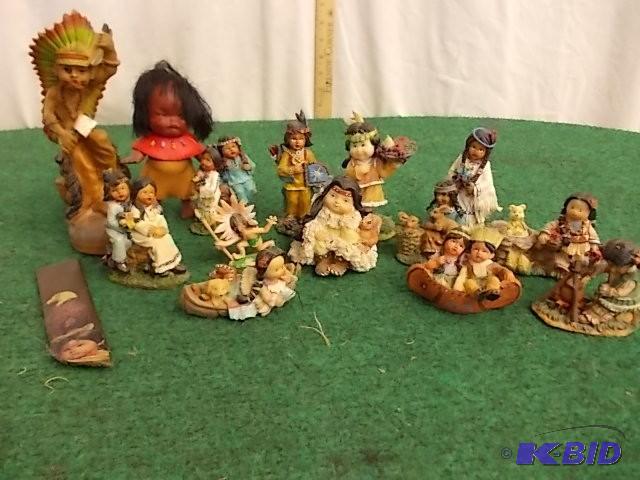 Lot of Native American Children Fig...