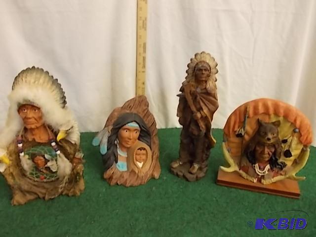 Lot of Native American Statues&nbsp...