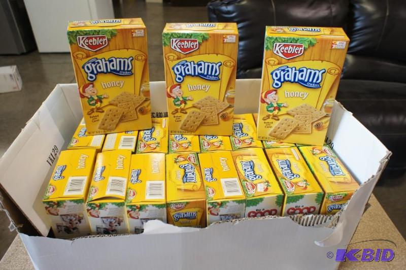 lot 17 image: Keebler Honey Grahams  approx 19 b...