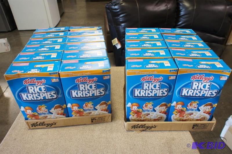 lot 21 image: Rice Krispies  approx 22 boxes  1...