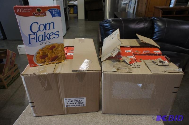 lot 24 image: Our Family Corn Flakes  approx 23 ...