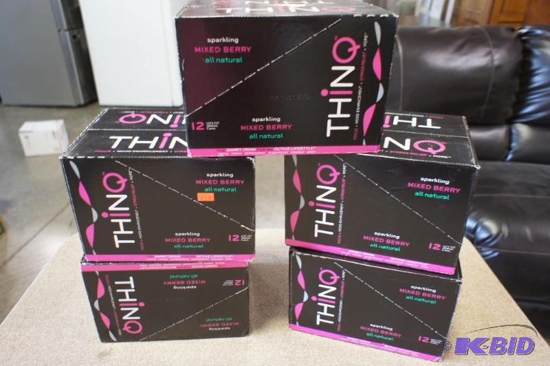 lot 27 image: Thin Q Energy Drink  5 cases appro...