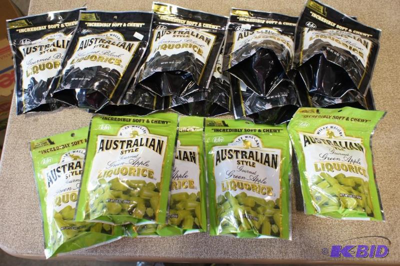 lot 61 image: Australian Style licorice. 14 bags....