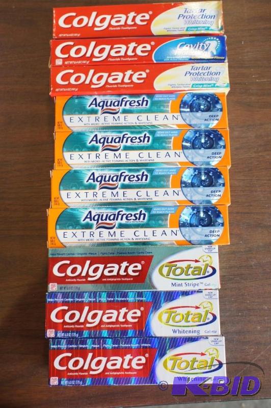 lot 70 image: Tooth Paste Lot  Colgate, Aqua Fre...