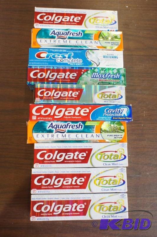 lot 71 image: Tooth Paste Lot  Colgate, Aqua Fre...