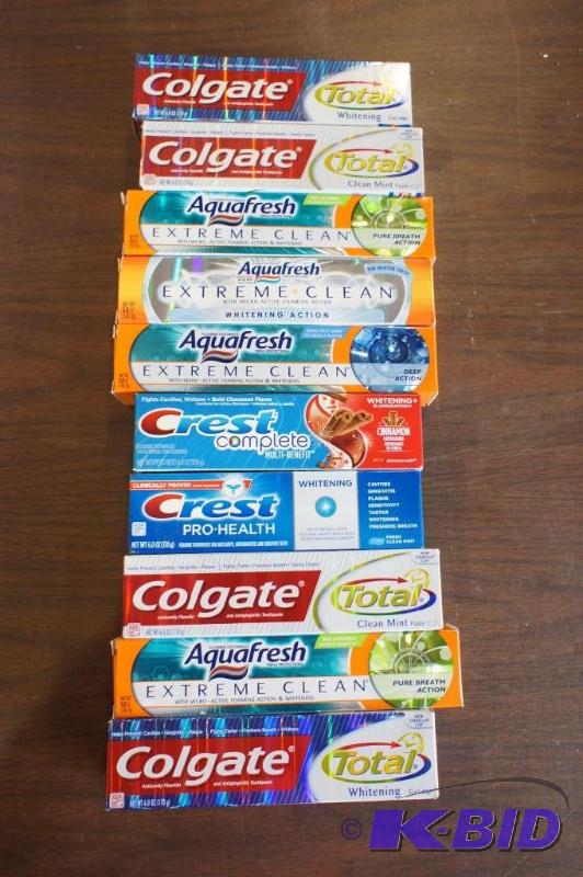 lot 72 image: Tooth Paste Lot  Colgate, Aqua Fre...