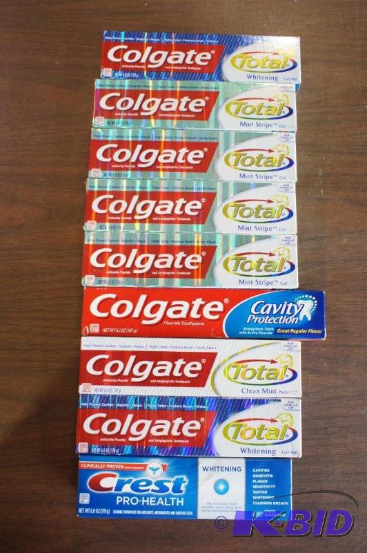 lot 73 image: Tooth Paste Lot  Colgate, Aqua Fre...