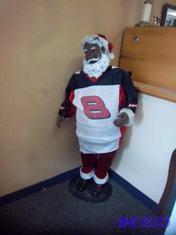 Large Santa Clause Figure In Jersey...