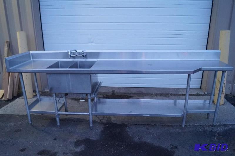 lot 5 image: stainless steel sink