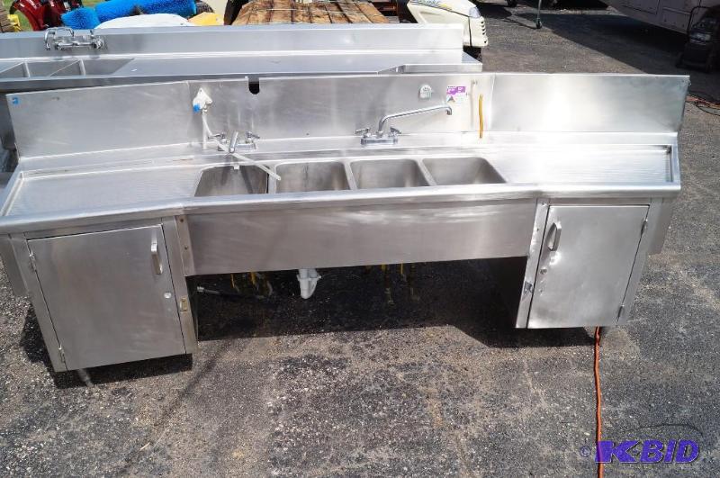 lot 7 image: stainless steel sink