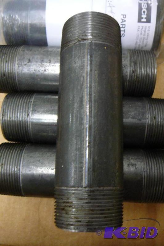 lot 192 image: Pipe fittings nipples 1-12 NPT x 6...