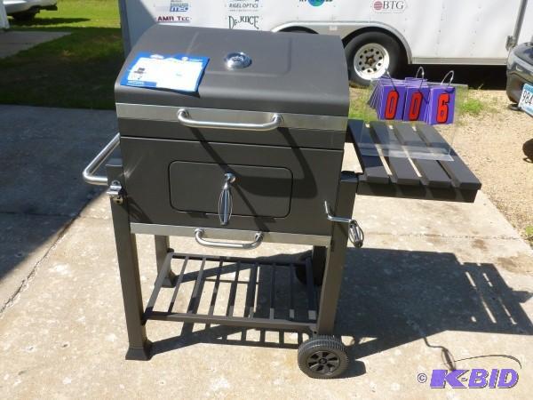 lot 6 image: Kingsford 24" charcoal grill. ...