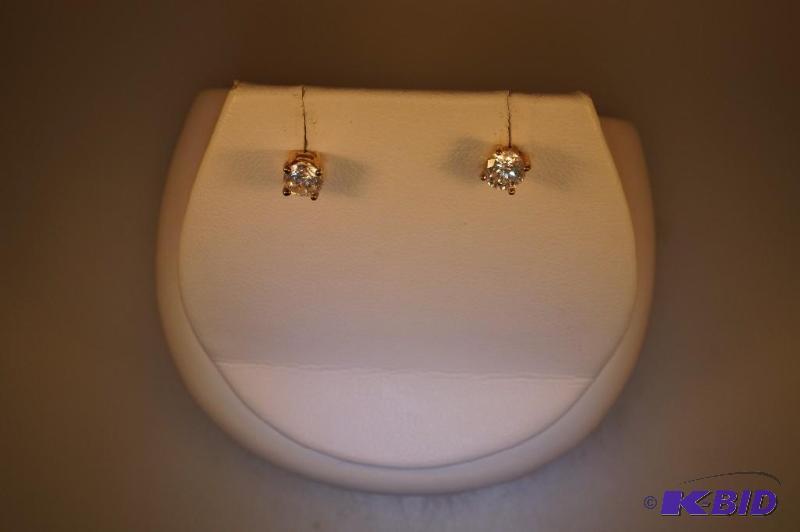 Cubic Zirconia Earrings Gold Plated