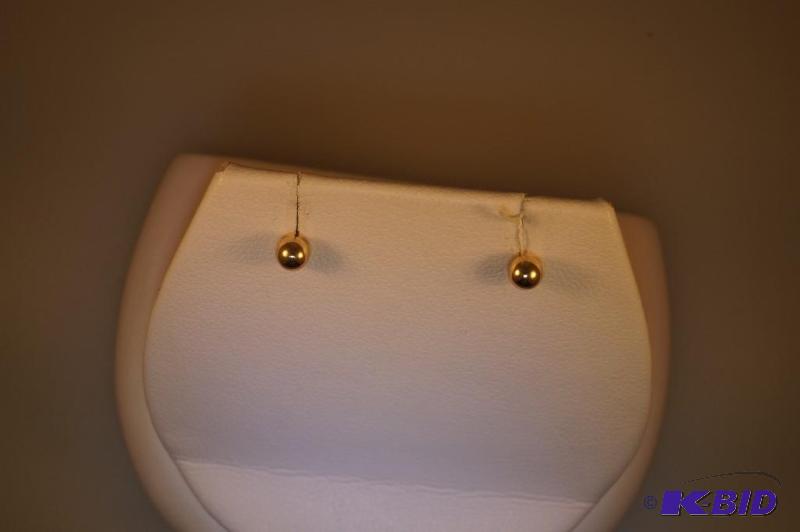 14 Karat Gold Ball Earrings