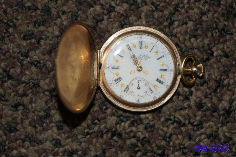 Hampden 7 Jewel Gold Overlay Pocket Watch