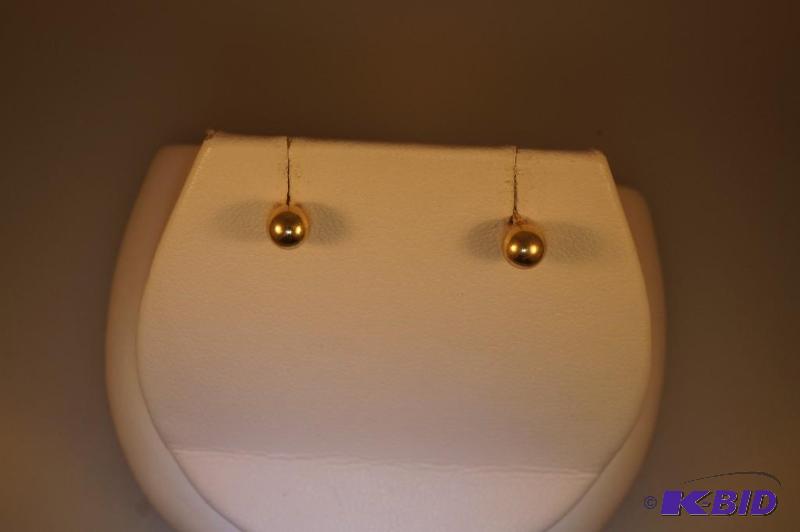 14 Karat Gold Ball Earrings
