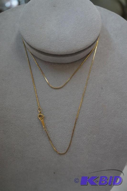 14 Karat Gold 24 Cobra Chain 2.3 Grams