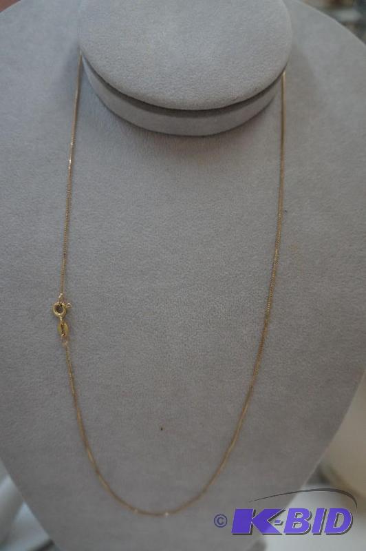 14 Karat Gold 20 Box Chain 1.4 Grams