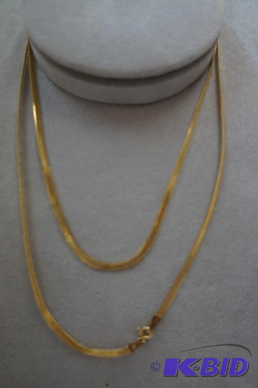 14 Karat Gold 30 Arrow Chain 6.9 Grams