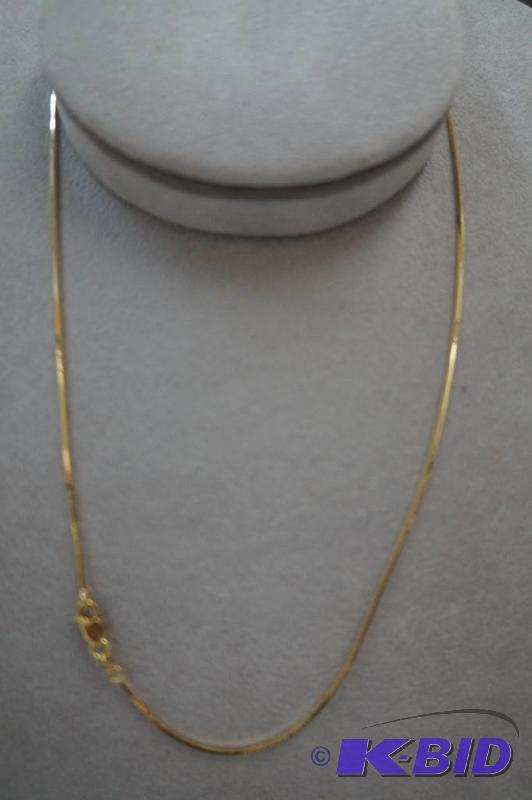 14 Karat Gold 16 Snake Chain 2.6 Grams